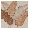 Tableau Feuilles de Palmier Relief 80x80 cm