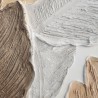 Tableau Feuilles de Palmier Relief 80x80 cm