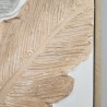 Tableau Feuilles de Palmier Relief 80x80 cm