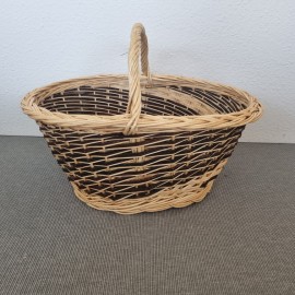 Panier Emilie Osier bicolore 55x43