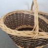 Panier Emilie Osier bicolore 55x43