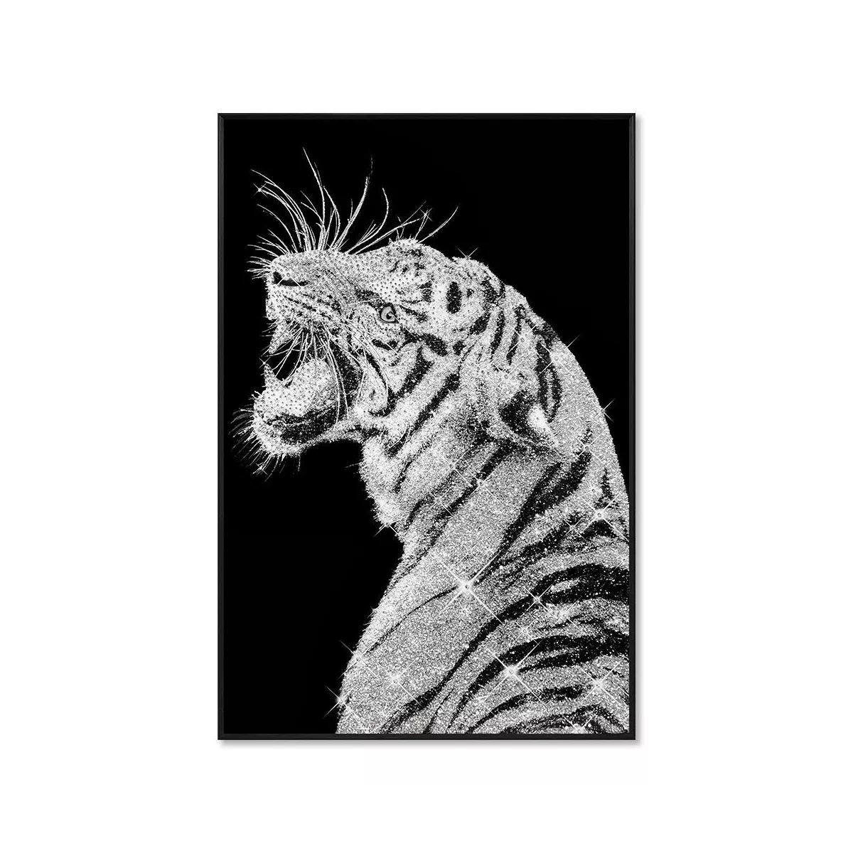 Tableau Tigre Strass 80x120