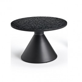 Tables Basse Cyprée 64x64 plateaux en verre matelé
