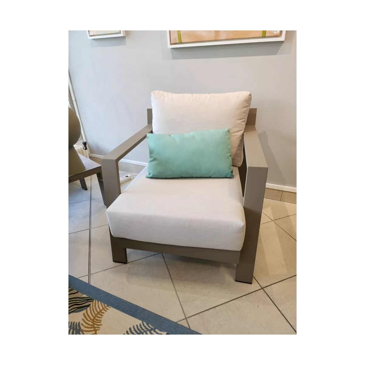 Coussin Riviera Outdoor Emeraude 50x30