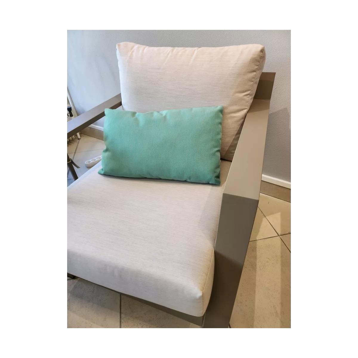 Coussin Riviera Outdoor Emeraude 50x30