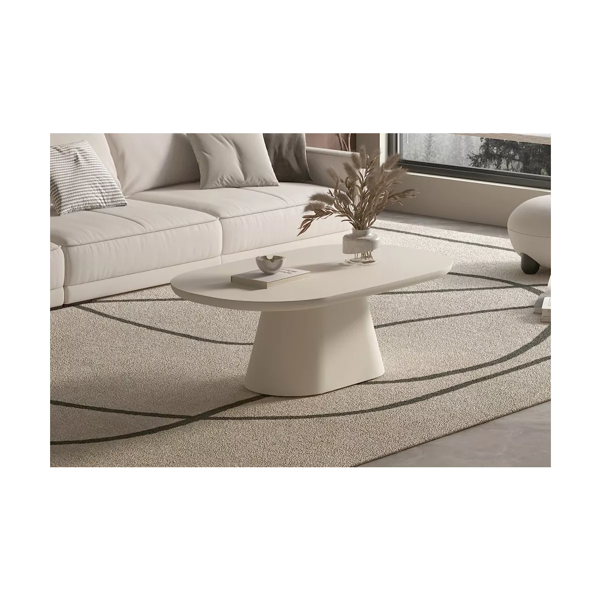 Table basse Jade Beige 120x70