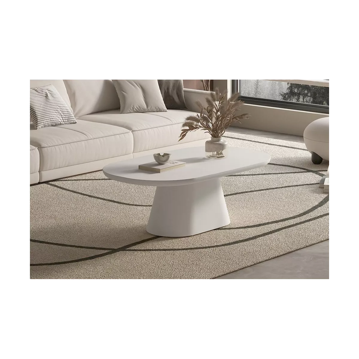 Table basse Jade Blanc 120x70