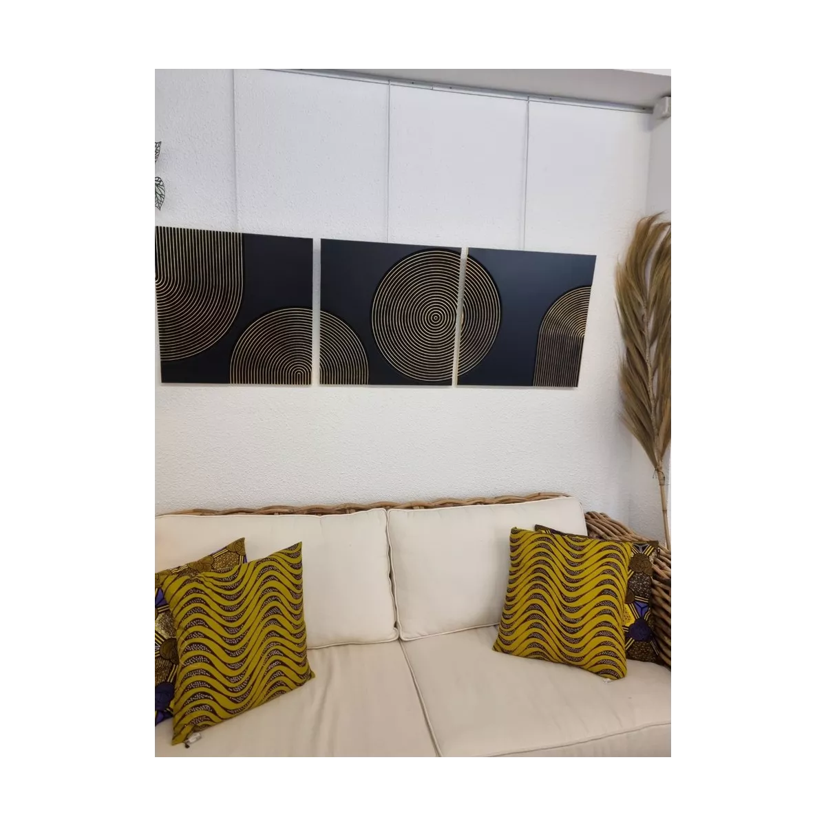 Déco Murale  Triptyque Bois 180x60