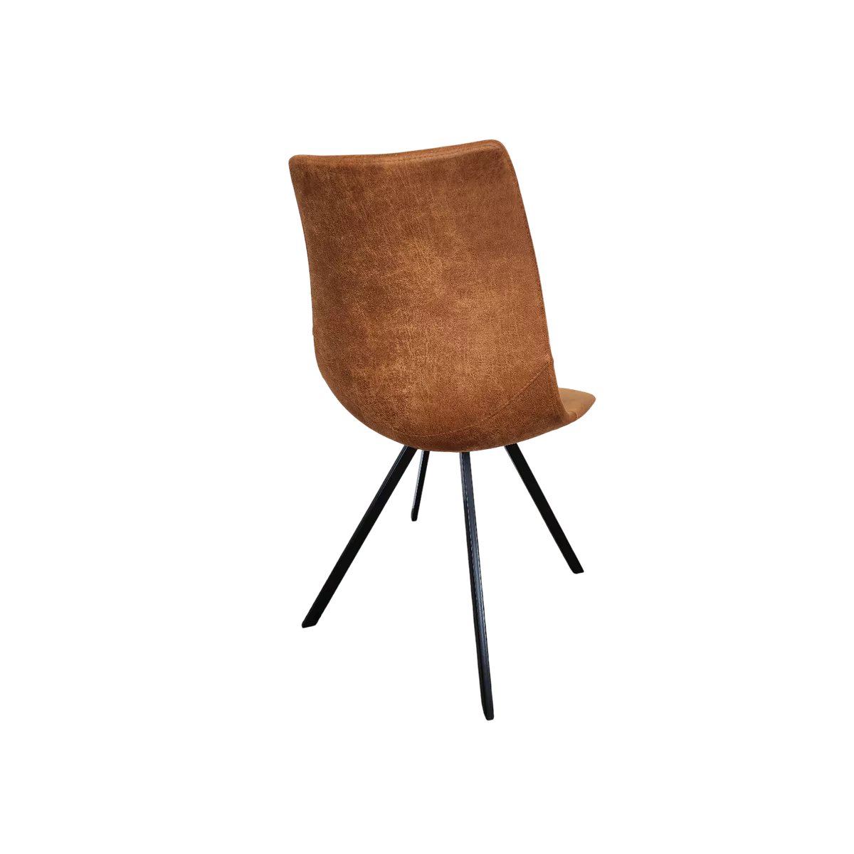 Chaise Happy Simili Cognac