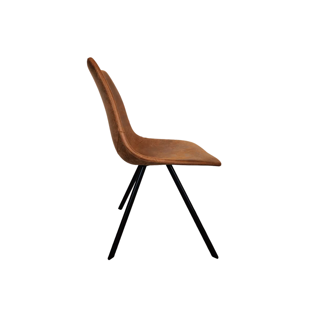 Chaise Happy Simili Cognac