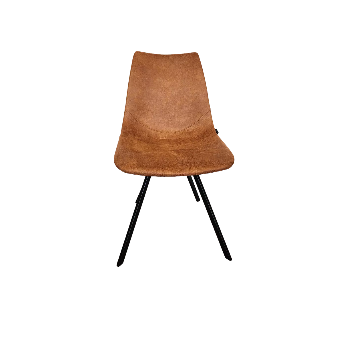 Chaise Happy Simili Cognac