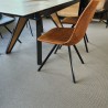 Chaise Happy Simili Cognac