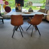 Chaise Happy Simili Cognac