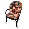 Fauteuil de Jeux Noir Tissus Magritte