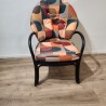 Fauteuil de Jeux Noir Tissus Magritte