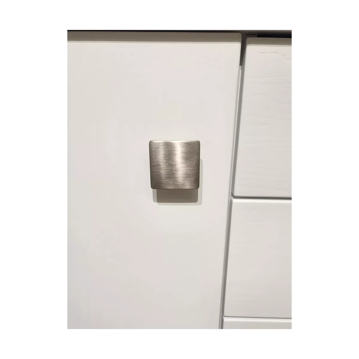 Meuble Naxos Blanc 84x37 : 2 Portes et 2 Tiroirs