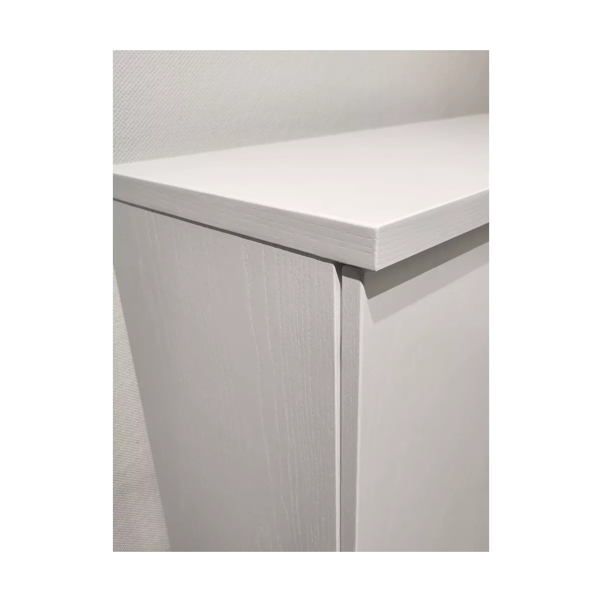 Meuble Naxos Blanc 84x37 : 2 Portes et 2 Tiroirs