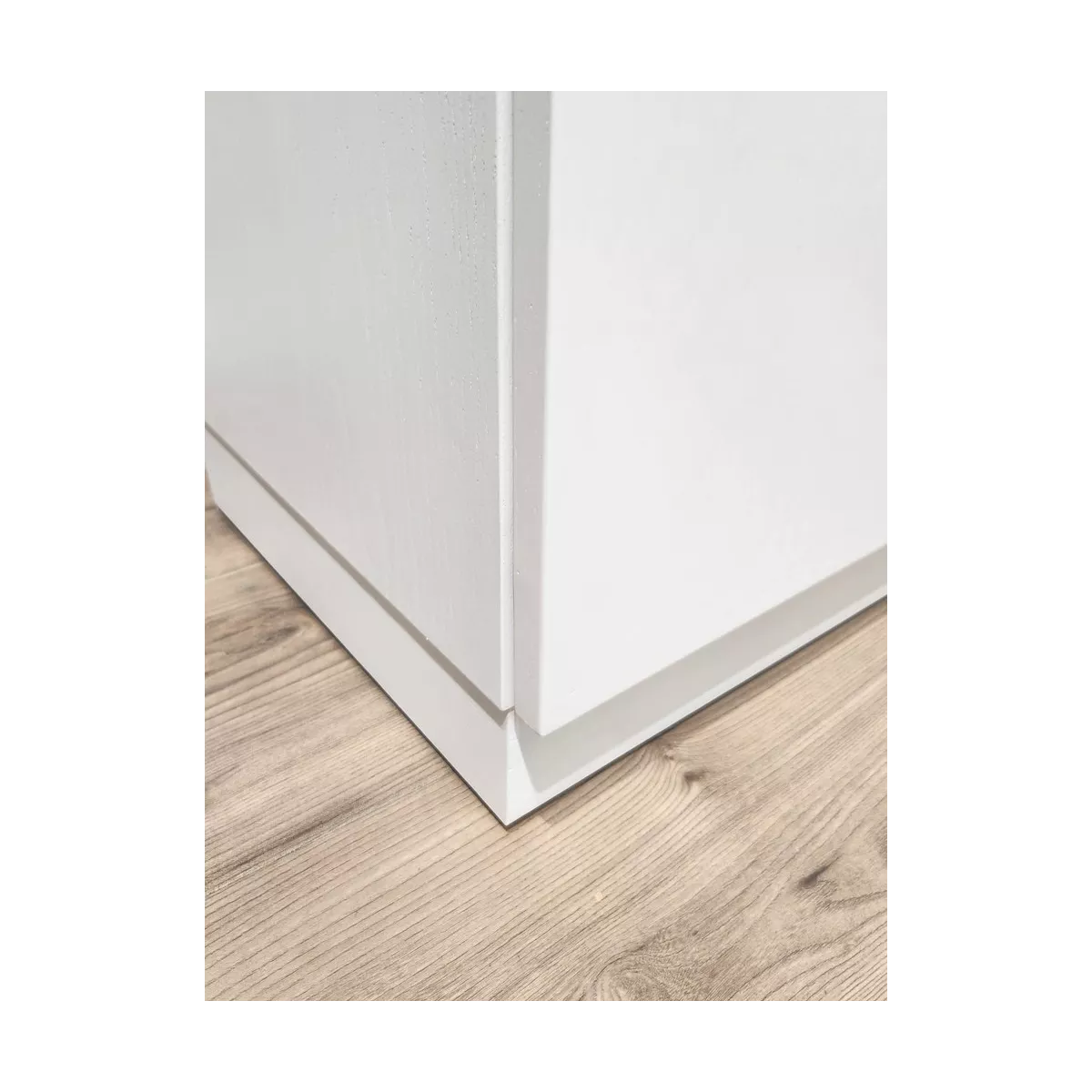 Meuble Naxos Blanc 84x37 : 2 Portes et 2 Tiroirs