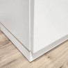 Meuble Naxos Blanc 84x37 : 2 Portes et 2 Tiroirs