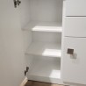 Meuble Naxos Blanc 84x37 : 2 Portes et 2 Tiroirs