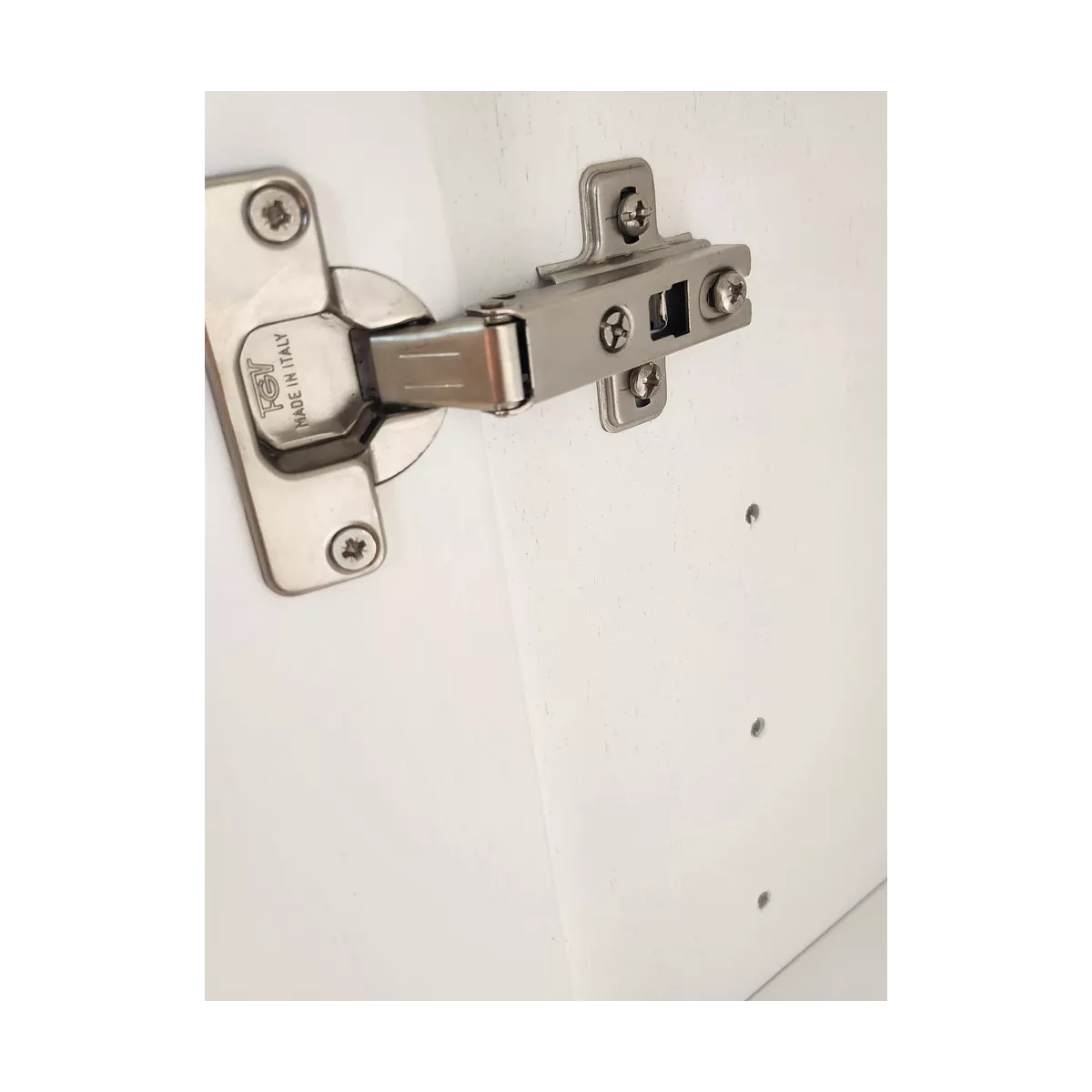 Meuble Naxos Blanc 84x37 : 2 Portes et 2 Tiroirs