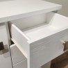 Meuble Naxos Blanc 84x37 : 2 Portes et 2 Tiroirs