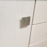 Meuble Naxos Nacre 84x37 : 2 Portes et 2 Tiroirs