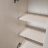 Meuble Naxos Nacre 84x37 : 2 Portes et 2 Tiroirs