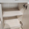Meuble Naxos Nacre 84x37 : 2 Portes et 2 Tiroirs