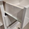 Meuble Naxos Nacre 84x37 : 2 Portes et 2 Tiroirs