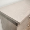 Meuble Naxos Nacre 84x37 : 2 Portes et 2 Tiroirs