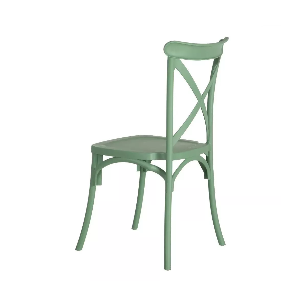 Chaise  Bistrot Croisée Vert Menthe