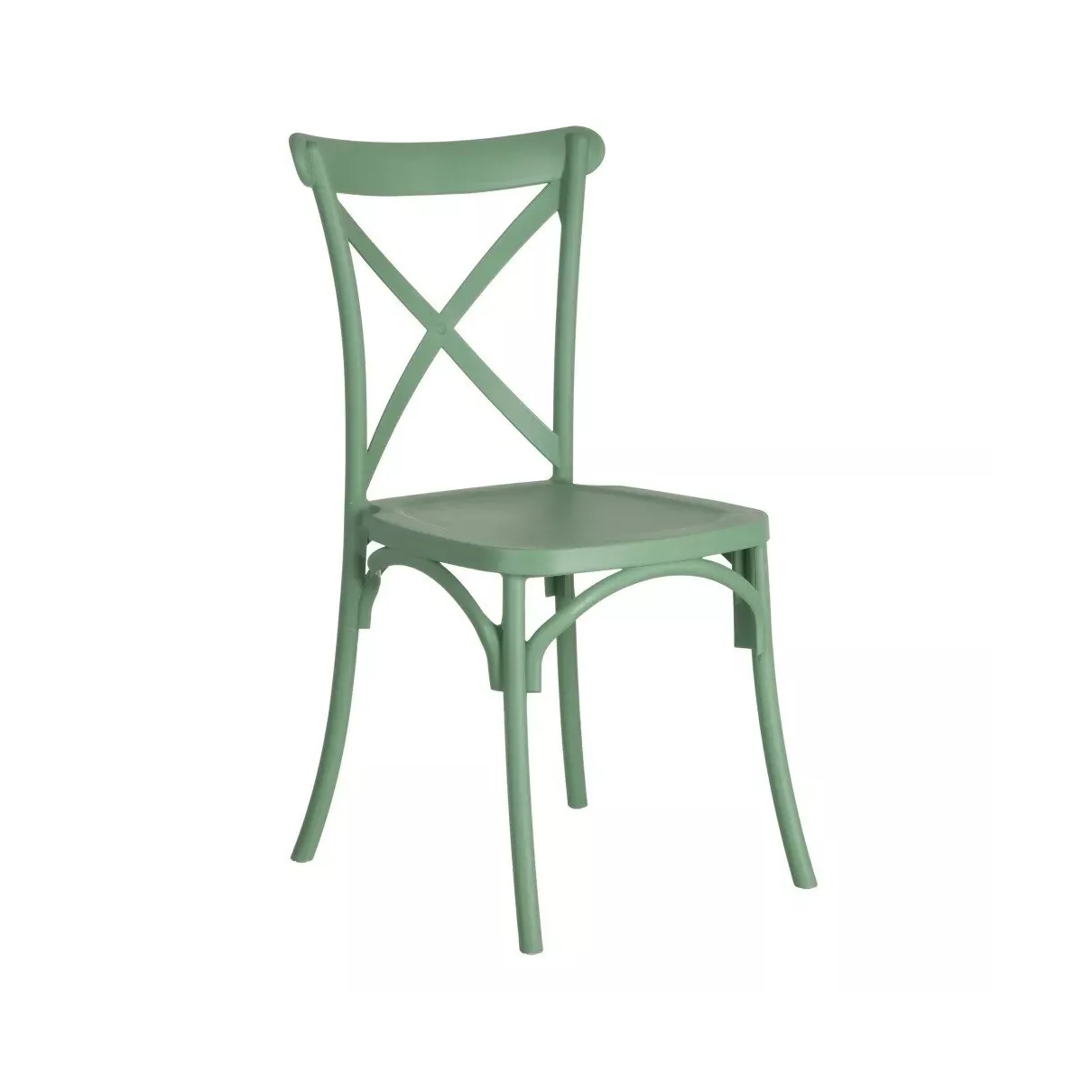 Chaise  Bistrot Croisée Vert Menthe