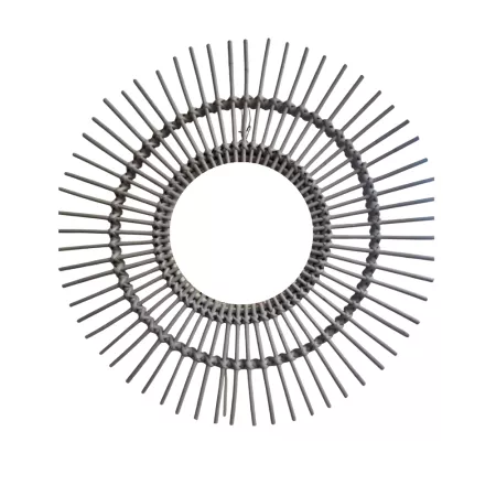Miroir Soleil Rotin Gris 70x70