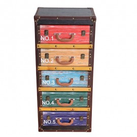 Meuble Valise 5 Tiroirs