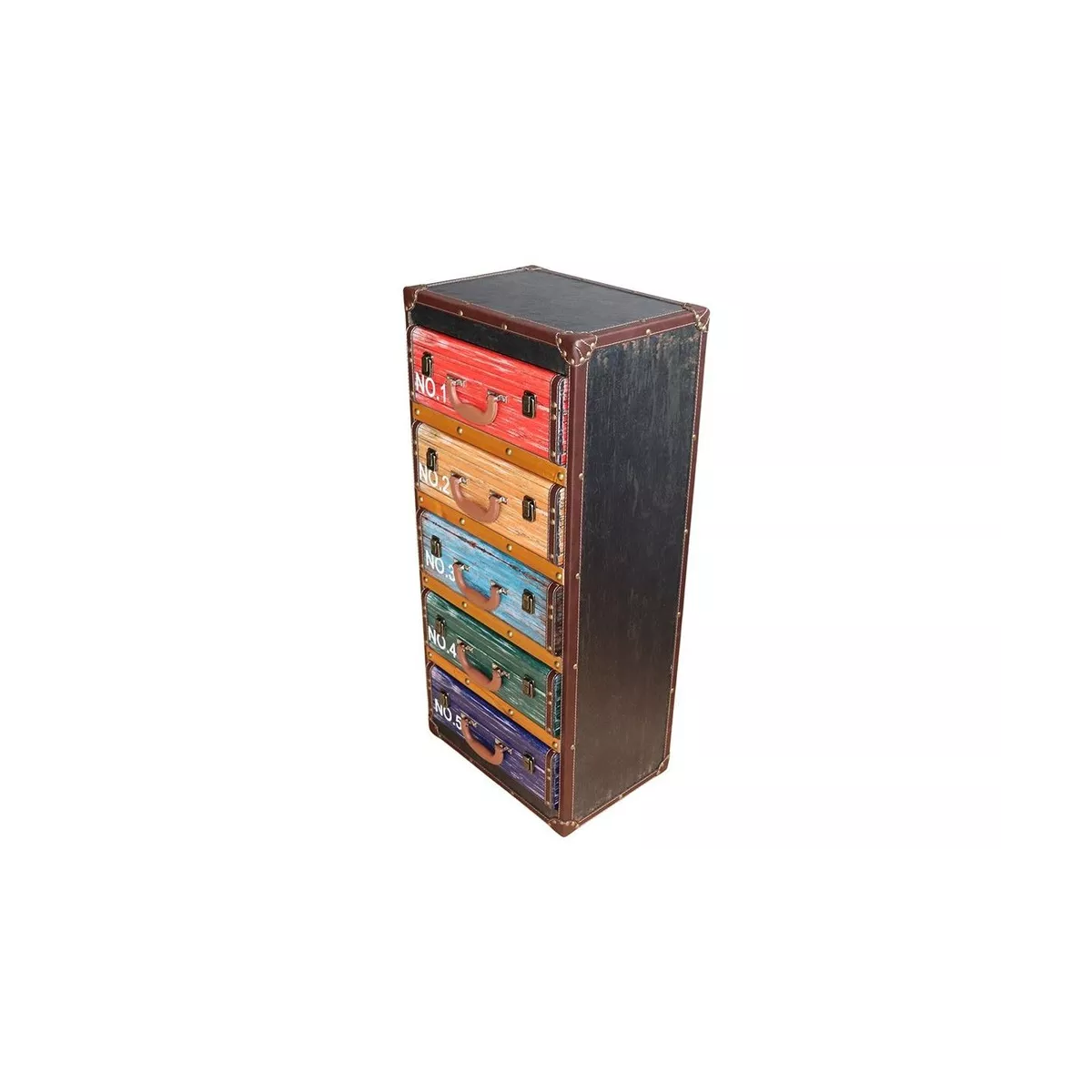Meuble Valise 5 Tiroirs