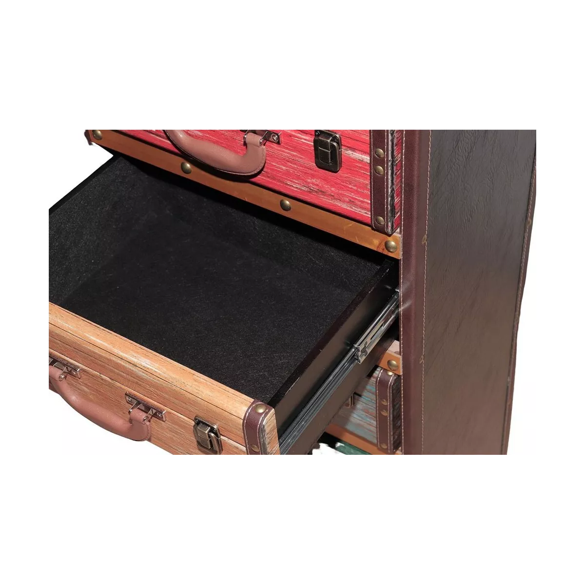 Meuble Valise 5 Tiroirs