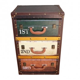 Meuble Valise 3 Tiroirs
