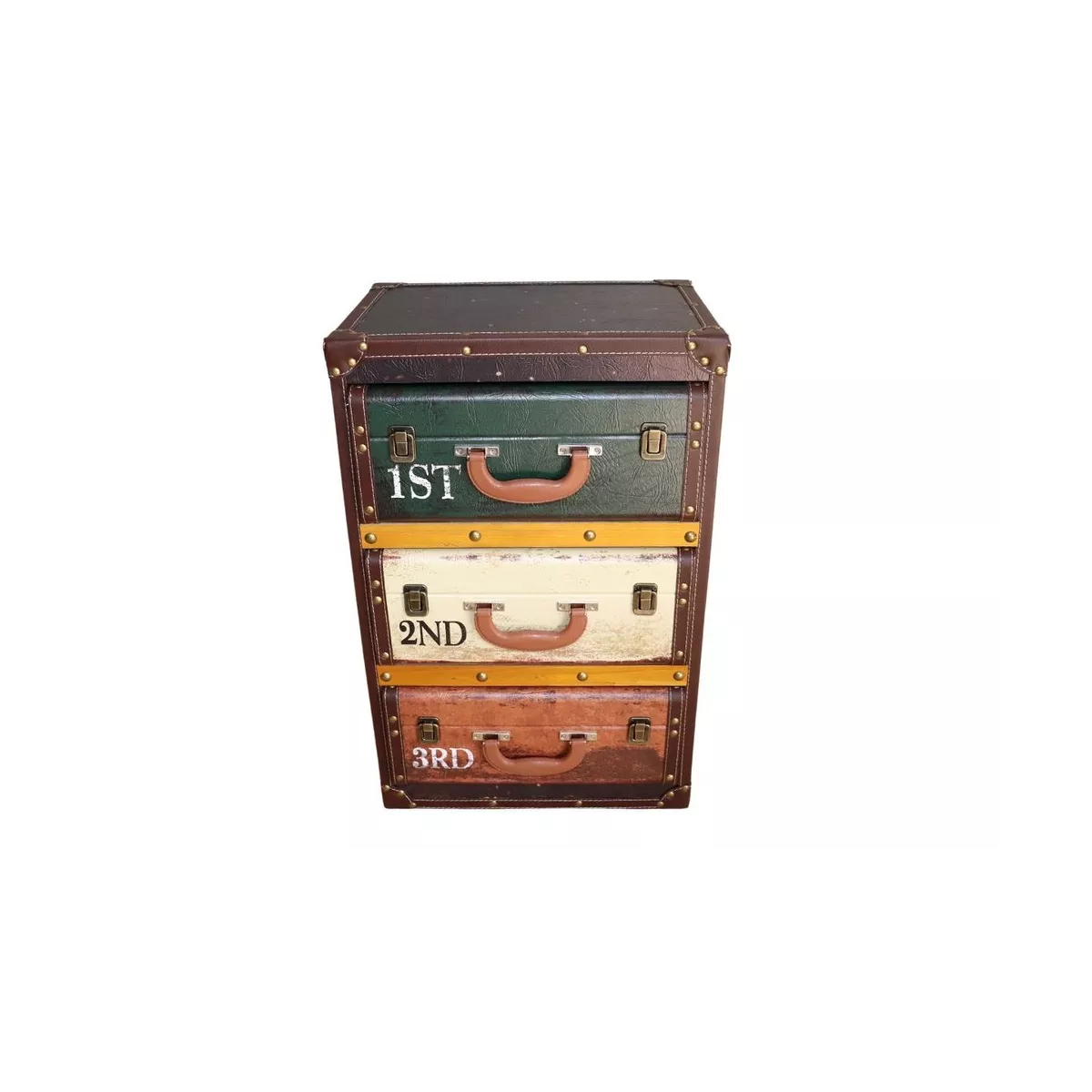 Meuble Valise 3 Tiroirs
