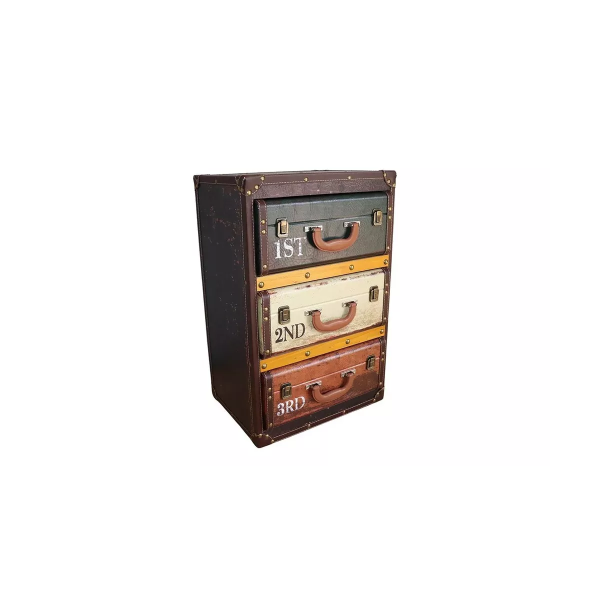 Meuble Valise 3 Tiroirs