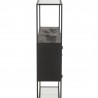 Etagère 2 Portes Métal Noir 90X126