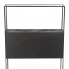 Etagère 2 Portes Métal Noir 90X126