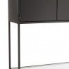 Etagère 2 Portes Métal Noir 90X126