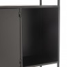 Etagère 2 Portes Métal Noir 90X126
