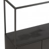 Etagère 2 Portes Métal Noir 90X126