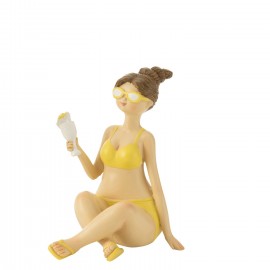 Figurine Daniela Jaune et blanc