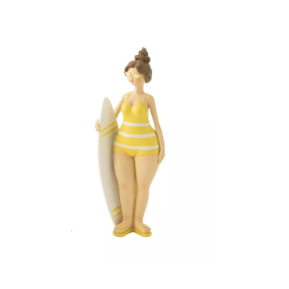 Figurine Daniela Jaune et blanc h19