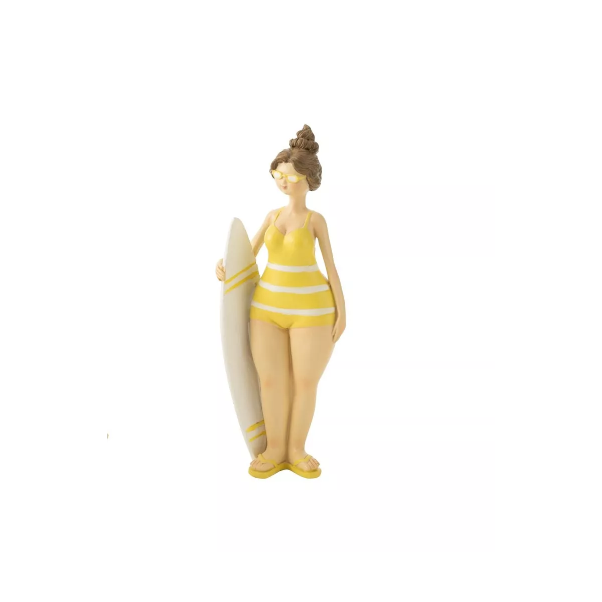 Figurine Daniela Jaune et blanc h19