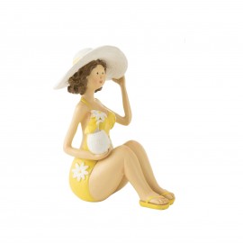 Figurine Daniela Jaune et blanc