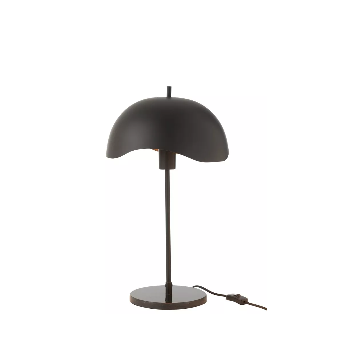 Lampe Métal/Marbre Noir